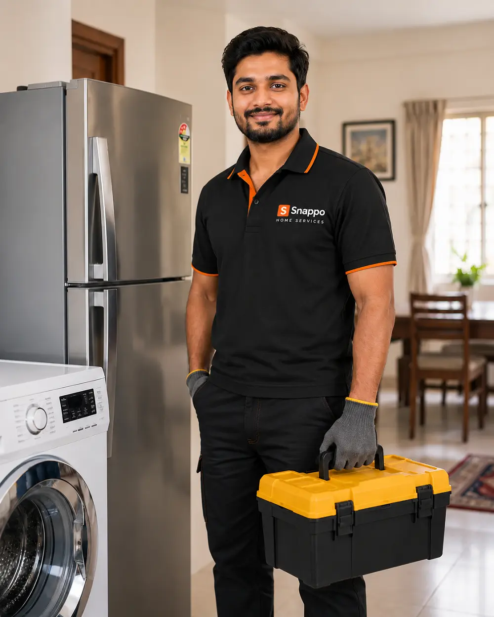 Snappo appliance repair technician in Aligarh