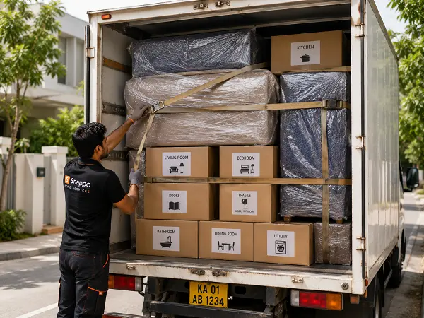 Packers and movers services in Aligarh by Snappo